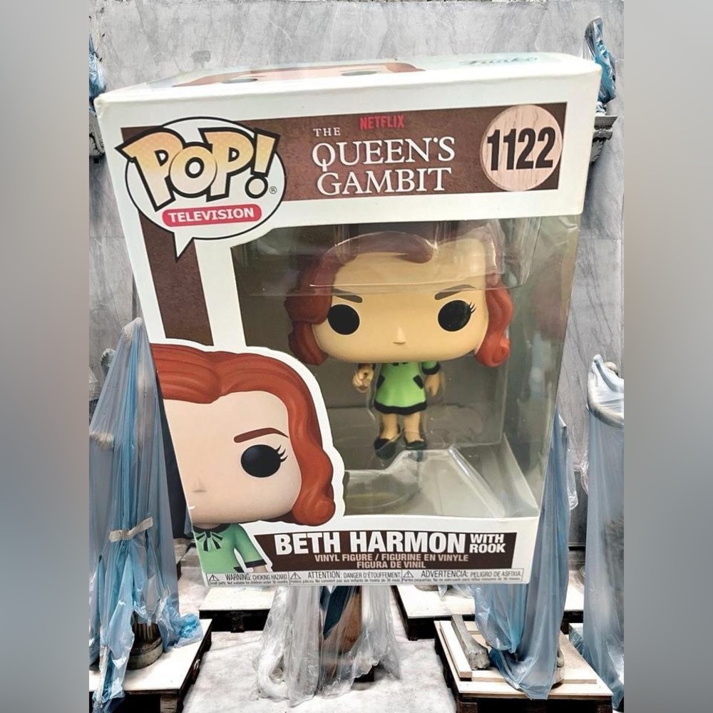 Funko Pop! The Queen's Gambit Character with Red Hair and Green Outfit